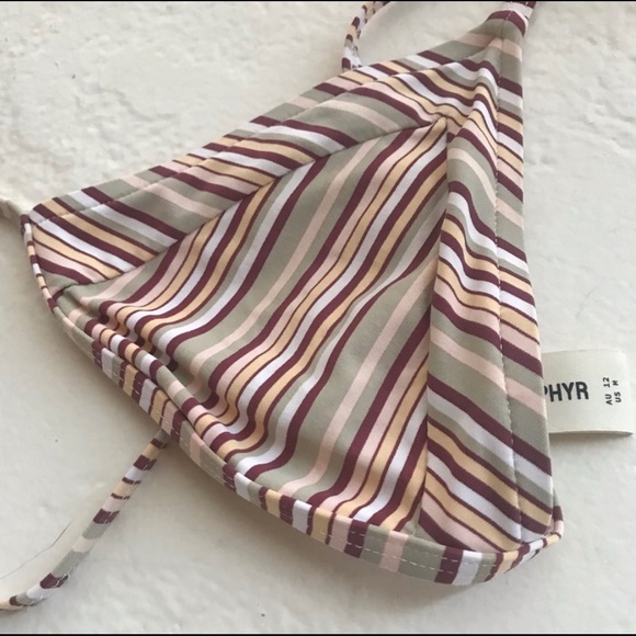 Zulu & Zephyr Striped Bikini Top - Picture 4 of 5